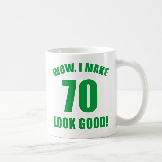 70e Birthday Gag Gift (g) Koffiemok (Rechts)