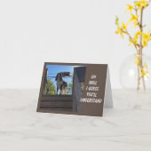 70e BIRTHDAY GREETINGS VAN EEN COMEDIC DOG Card Kaart (Gele Bloem)