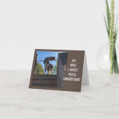 70e BIRTHDAY GREETINGS VAN EEN COMEDIC DOG Card Kaart (Voorkant)