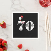 70e Birthday party ballonnen Servet (Insitu)