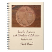 70e Birthday Party Guest Book, Angel in the Rocks Notitieboek (Voorkant)