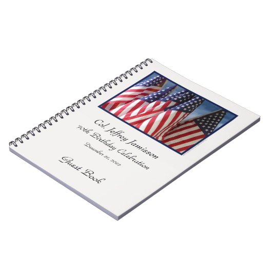 70e Birthday Party Guest Book, Flags Notitieboek (Linkerzijde)