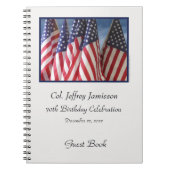 70e Birthday Party Guest Book, Flags Notitieboek (Voorkant)