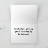 "70e BIRTHDAY" WENST IEMAND DIE JE ZORGT OVER Kaart (Binnen)