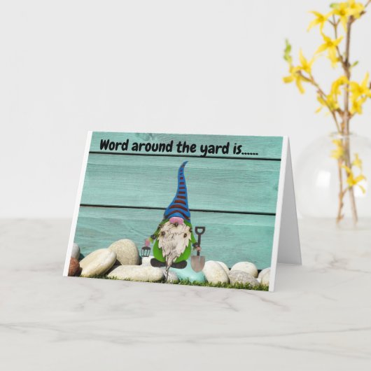 **70e** BIRTHDAY WIST VAN DE Kaart VAN KOOLGNOME (Gele Bloem)