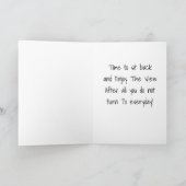 *70e BIRTHDAY* ZET TERUG EN GENIET UW DAG! Kaart (Binnen)