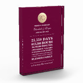 70e bruiloft Jubileum aangepaste geschenk acrylblo Fotoblokken (Links)