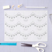 70e Bruiloft Jubileum Platina hart papier (Craft)