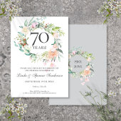 70e bruiloft Jubileum Rozen Floral Garland Save The Date