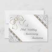 70e bruiloft Jubileum RSVP-kaart RSVP Kaartje (Voorkant)