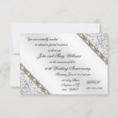 70e bruiloft Jubileum RSVP-kaart RSVP Kaartje (Achterkant)