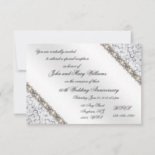 70e bruiloft Jubileum RSVP-kaart RSVP Kaartje (Achterkant)