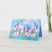 70e dag zacht gekleed bloemkool blauw kaart (Voorkant)