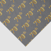 70e evenement (Grijs, Faux Gold) Tissuepapier (Detail)