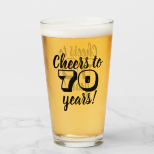 70e geboorte-kaas tot 70 jaar bier/Drink Glas
