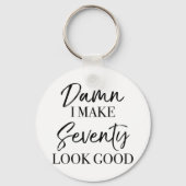 70e geboortedag sleutelhanger (Voorkant)