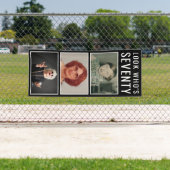 70e geboortedagfoto-banner spandoek (Insitu)