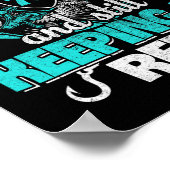 70e Gevist Grappig Verjaardag Shirt Visser Keepin Poster (Hoek)