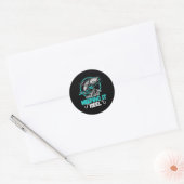 70e Gevist Grappig Verjaardag Shirt Visser Keepin Ronde Sticker (Envelop)
