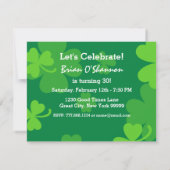 70e Geweldige verjaardag groene shamrocks G002G Kaart (Achterkant)