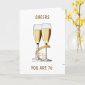 **70e halve dag** CELEBRATE EN CHEERT NAAR U Kaart (Gele Bloem)