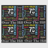 70e Happy Birthday in een graffiti-stijl Cadeaupapier (Vlak)