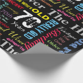 70e Happy Birthday in een graffiti-stijl Cadeaupapier (Hoek)