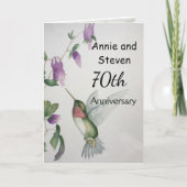 70e Happy Couple Wedding Jubileum Kaart (Voorkant)