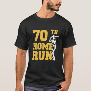 70e Home Run Honkbal 70e verjaardag 70 jaar oud T-shirt
