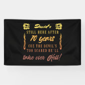 70e Humor op de geboorte van mannen Spandoek (Horizontaal)