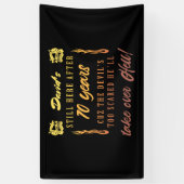 70e Humor op de geboorte van mannen Spandoek (Verticaal)