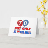 70e jaar oude design kaart (Gele Bloem)