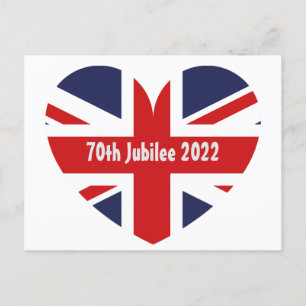 70e Jubilee 2022 Briefkaart vlag Engeland