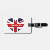 70e Jubilee 2022 Britse vlag Bagagelabel (Voorkant horizontaal)