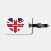 70e Jubilee 2022 Britse vlag Bagagelabel (Achterkant horizontaal)