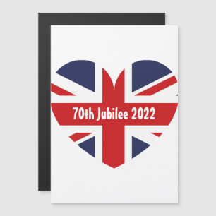 70e Jubilee 2022 Britse vlag Magnetische Kaart