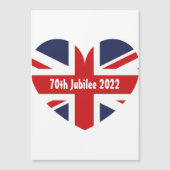 70e Jubilee 2022 Britse vlag Magnetische Kaart (Voorkant)