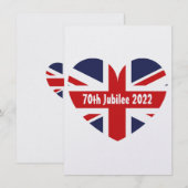 70e Jubilee 2022 Britse vlag Menu (Voorkant / Achterkant)