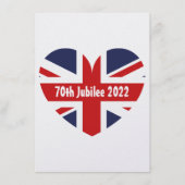70e Jubilee 2022 Britse vlag Menu (Voorkant)