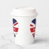 70e Jubilee 2022 Britse vlag Papieren Bekers (Links)
