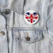70e Jubilee 2022 Britse vlag Ronde Button 5,7 Cm (In situ)