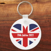 70e Jubilee 2022 Britse vlag Sleutelhanger (Voorkant)