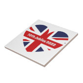 70e Jubilee 2022 Britse vlag Tegeltje (Zijkant)