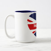 70e Jubilee 2022 Britse vlag Tweekleurige Koffiemok (Links)