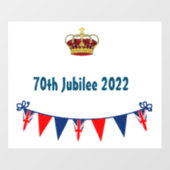 70e jubileum 2022 raamsticker (Vel)