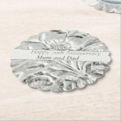 70e Jubileum bewerkbaar Kartonnen Onderzetters (Gekanteld)