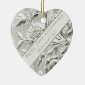 70e Jubileum bewerkbaar Keramisch Ornament (Rechts)