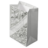 70e Jubileum bewerkbaar Medium Cadeauzakje (Voorkant Gekanteld)