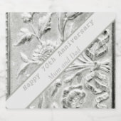 70e Jubileum bewerkbaar Sparkling Wijnetiket (Enkel label)