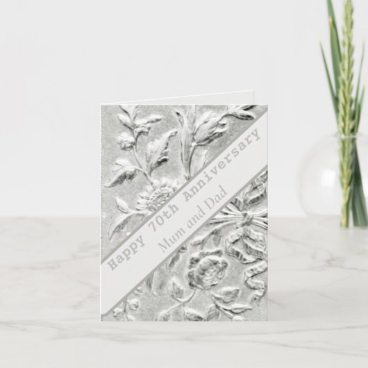 70e Jubileum bewerkbare Kaart (Voorkant)